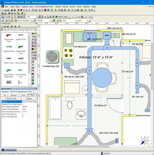 RHVAC 10 by Elite Software (Manual J Combo with Drawing Board and Manual D Ductsize)